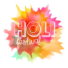 Holi festival vector concept. Indian holiday