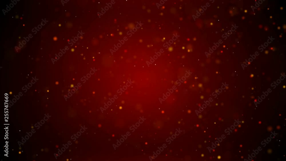 Poster abstract background dark red with blur particle and lighting effect with dark and grain processed