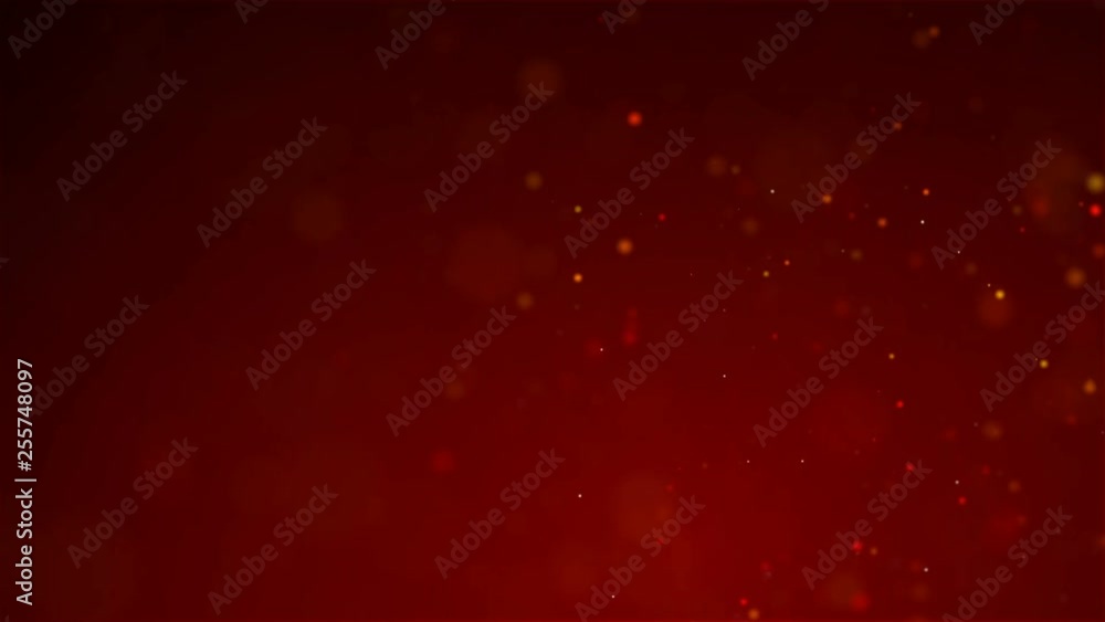 Poster abstract background dark red with blur particle and lighting effect with dark and grain processed