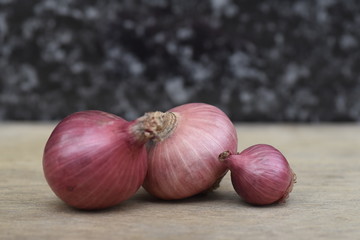 group of red onion