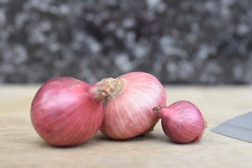 group of red onion