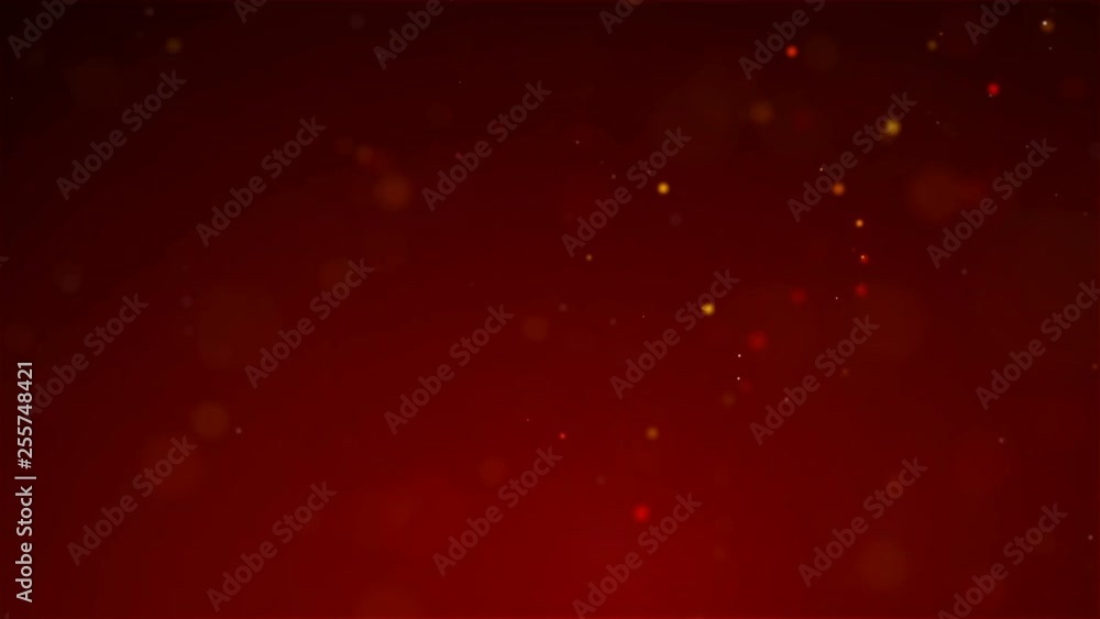 Poster abstract background dark red with blur particle and lighting effect with dark and grain processed