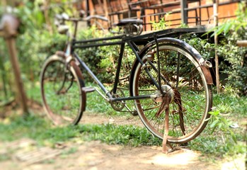 Fototapeta na wymiar Old bike rust vintage