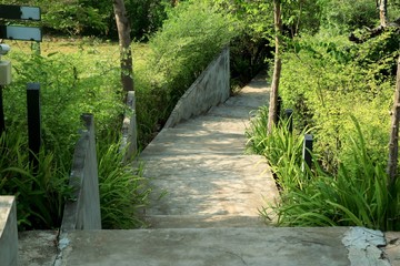 Stairs down the corridor