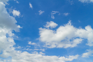 blue sky and clouds in good weather days
