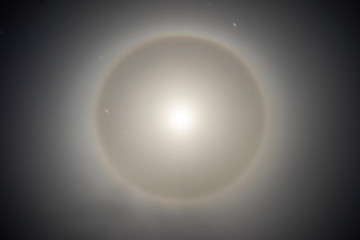 Lunar Halo in the Alps