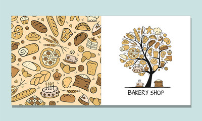 Greeting cards, design idea for bakery company