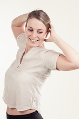 a girl is very positive