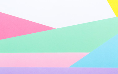 Abstract geometric pattern background with pastel paper