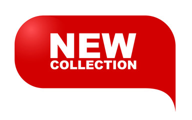 red vector banner new collection