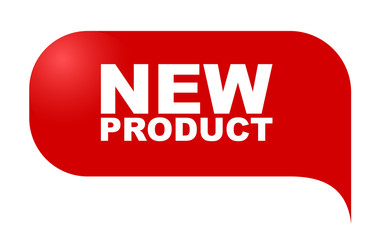 red vector banner new product
