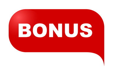 red vector banner bonus