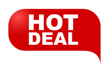 red vector banner hot deal