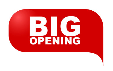 red vector banner big opening