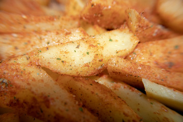 Close up of chips covered In seasoning.
