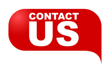 red vector banner contact us