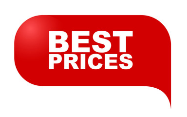 red vector banner best prices