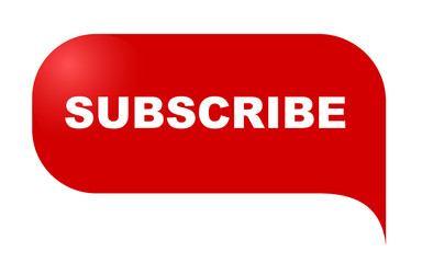 red vector banner subscribe