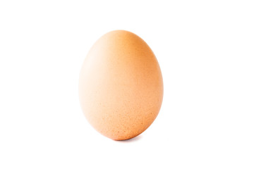 Isolated of chicken egg on white background.-Image.