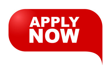 red vector banner apply now