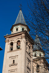 Obraz premium Stone church tower