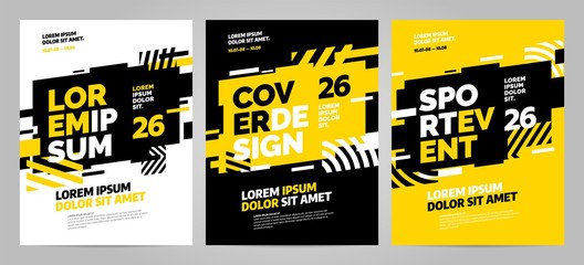 Layout design template for sport event, tournament or competition.