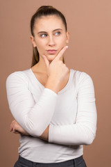 Obraz premium a girl is very positive