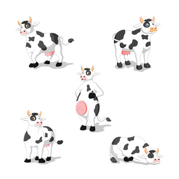 cute cow cartoon