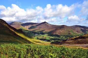 Fototapeta premium Sunlight on the Newlands Valley