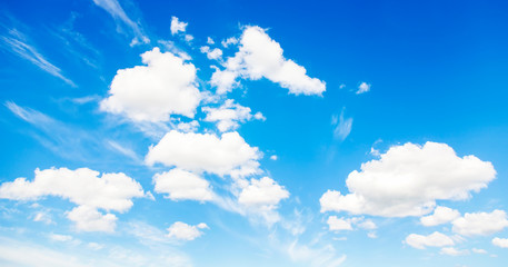 Blue sky panorama photo