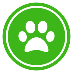 Pet friendly green icon