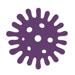 Virus microbe vector icon