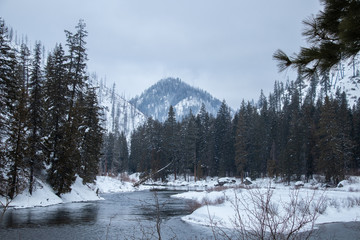 winter mountain landscape