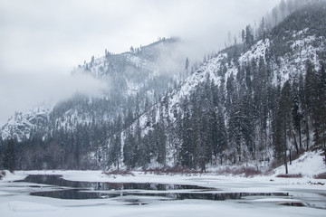 winter in the mountains