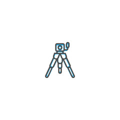 Photo Camera icon design. Photography and video icon line vector illustration