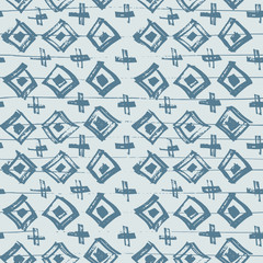 Tie Dye Japanese Geometric Artistic Seamless Pattern. Geo Wabi Sabi Watercolor Kimono Print. Scribble Cartoon Doodle Craft Texture. Boho Tie Dye Asian Batik. Scribble Craft Doodle Seamless Collage