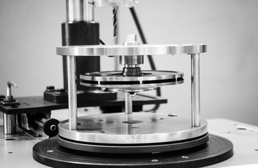 Close up of CNC machine at work