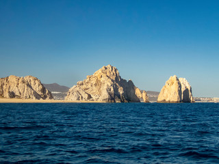 Fototapeta na wymiar The Arch at Cabo San Lucas is right at the tip of the Baja California Peninsula on Mexico's west coast