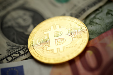 Bitcoins concept view