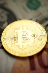 Bitcoins concept view