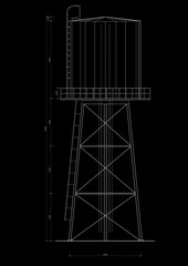 Water Tower blueprint 