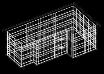 House architect design blueprint 