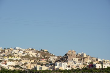 Fototapeta na wymiar Oia, the beautiful town on Santorini island 