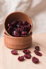 dried cranberries in a bowl
