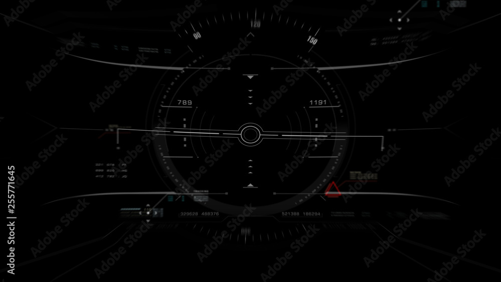 Leinwandbilder aerial view from the fighter plane's cockpit flying over the low cloud cover mountain scape with hea