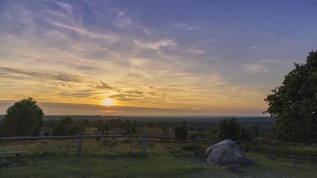 Timelapse Sonnenunterang Wilseder Berg