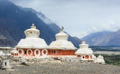 Ancient Tibetan temple on mountain