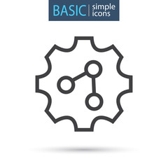 artificial intelligence simple icon