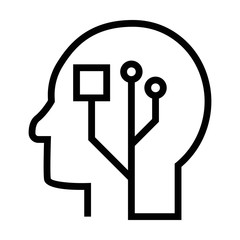 artificial intelligence simple icon