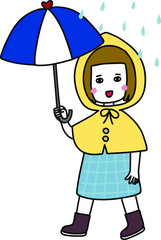 rainy day with girl